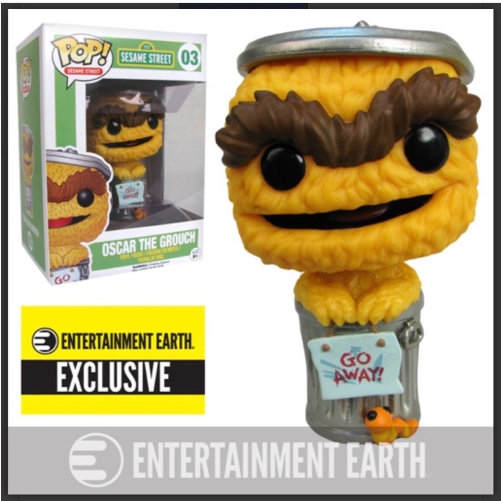 Funko Pop Oscar the Grouch in Yellow Oscar's original color